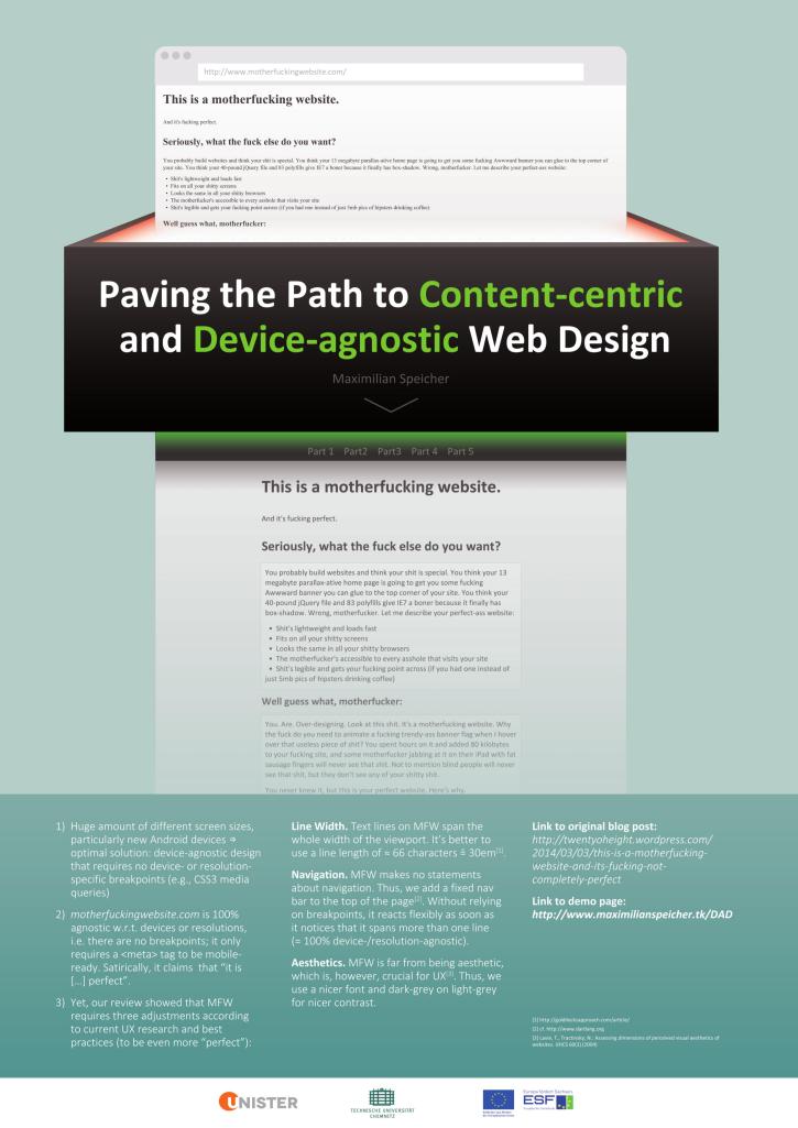 Device-agnostic design poster presented @ ICWE 2014